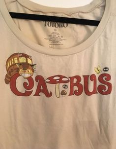 Studio Ghibli Catbus, Catbus Totoro, Totoro Shirt, Cat Bus, Funky Shirts, Cool Fits, Swaggy Outfits, Mode Vintage