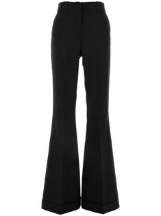 Find ANDAMANE Sofia Trousers on Editorialist. black twill weave stretch-design concealed front button, hook and zip fastening belt loops two diagonal pockets to the sides pressed crease rear welt pocket turn-up cuffs flared design Yoko London, City Dress, Twill Weave, Bell Bottom Pants, Summer Beach Wear, Lady Dior, Coat Dress, Bell Bottoms, Welt Pocket