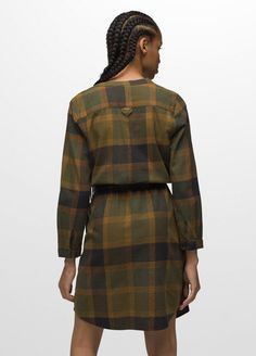 Flannel fever has struck again, and we're all over it with this lightweight, versatile, fall-ready dress. Long Sleeve Brown Plaid Dress For Fall, Fall Cotton Shirt Dress, Casual Brown Plaid Dress For Fall, Casual Fall Dresses For Workwear, Fall Plaid Dress For Workwear, Long Sleeve Plaid Dress For Fall Daywear, Long Sleeve Plaid Cotton Dress For Fall, Long Sleeve Cotton Plaid Dress For Fall, Plaid Shirt Dress For Workwear In Fall