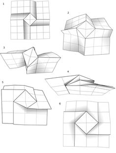 the instructions for how to make an origami house