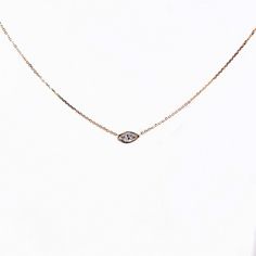 This necklace is one of my very first designs, and one of the very few necklaces that goes well with any layered set. Featuring a 14k gold Marquis cut diamond necklace. ---------------D E T A I L S--------------- - .15 ct Marquis cut diamond, G SI+ - Measures approximately 4.5 mm x 2.5 mm - Wrapped in 14k gold - 14k gold cable chain with a spring ring clasp, 0.5 mm - Available in 14k white, yellow or rose gold - Sizes 15 - 20 inches *18k gold and custom sizes are available upon request Diamond White Marquise Necklace With Single Cut Diamonds, Anniversary Round Necklaces With Diamond Eyes, Luxury Marquise Necklace With Single Diamond, Luxury Single Diamond Marquise Necklaces, Luxury Marquise Single Diamond Necklace, 14k Gold Marquise Diamond Necklace Fine Jewelry, 14k Gold Marquise Diamond Necklace, Marquise Diamond Necklace In 14k Gold, Classic Yellow Gold Necklace With Diamond Eyes