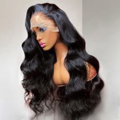 13X6 Lace Front Wig Preplucked With Baby Hair Body Wave Human Hair Wig – Megalook Hair Remy Human Hair Weave, Brazilian Hair Wigs, Virgin Hair Wigs, 360 Lace Wig, Wig Human Hair, Body Wave Wig, Body Wave Hair, Lace Closure Wig, Frontal Wig