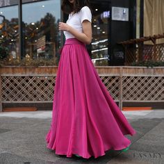 Lasaky - Dramatic Snow-Embroidered Floor-Length Dress for Women Spring Maxi Dress With Full Skirt, Casual Flowy Full-length Maxi Dress, Pink A-line Maxi Skirt For Spring, Casual Spring Maxi Dress With Full Skirt, Spring Flowy Maxi Dress With Full Skirt, Pink Full Length Maxi Dress For Spring, Pink Full-length Maxi Skirt For Spring, Summer Casual Maxi Dress With Full Skirt, Casual Summer Maxi Dress With Full Skirt