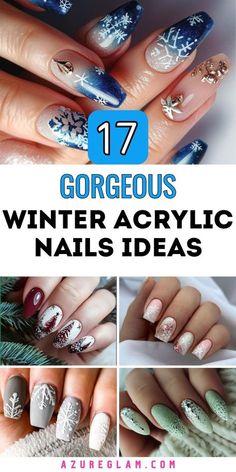 Winter Stiletto Nails, Cute Short Winter Nails, Short Winter Nails, Winter Acrylic Nails, Nails 2025, Acrylic Nails Ideas, Stiletto Nails Short, Acrylic Ideas, Winter Nails Acrylic