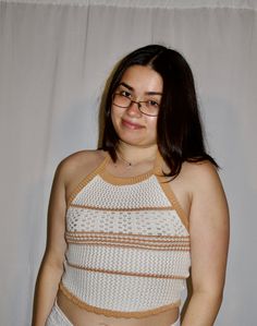 Stay cool all summer long in our Cotton Crochet Halter Top. Featuring lightweight, breathable cotton fabric and a classic halter cut, this top is perfect for warm weather days. The crochet detail adds a fun, stylish touch, perfect for day-to-night occasions. Wear it with shorts, skirts, or jeans for your next outdoor adventure. 100% Cotton Check our size chart here! Crochet tops, trendy tops for summer, trendy tops for women Trendy Stretch Crochet Top For Beach, Stretch Crochet Top For Summer, Chic Stretch Crochet Top For Summer, Stretch Knit Crochet Top For Summer, Trendy Crochet Knit Top For Summer, Summer Stretch Open Knit Tops, Beige Open Knit Crop Top For Summer, Summer Cotton Crochet Top With Open Knit, Stretch Summer Crochet Top For Day Out