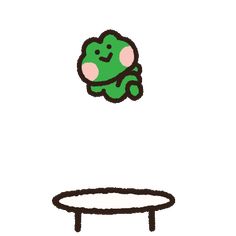 a drawing of a table with a smiley face on it's top and legs