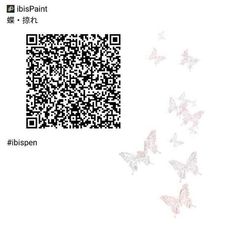 a group of butterflies flying in the air next to a qr code for bisepen