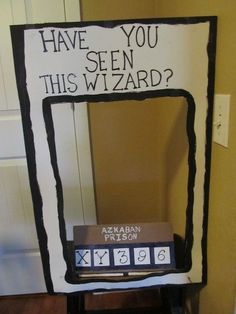 a mirror that says have you seen this wizard?