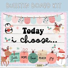 the bulletin board kit for today is all about christmas