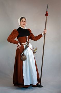 16th century, Elizabethan. Kirtle and accessories inspired by the Dutch folk hero. 14th Century Fashion, Dutch Clothing, 1500s Fashion, Elizabethan Clothing, 16th Century Clothing, Class Dress, Tudor Dress, 16th Century Fashion