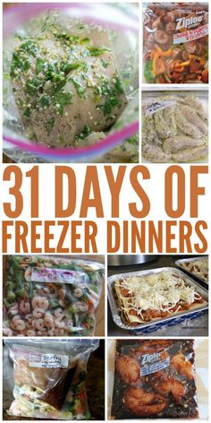 the cover of 31 days of freezer dinners