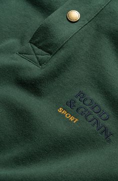 Heavyweight cotton offers exceptional appeal in a classic pullover designed for layered wear. Snap half-placket Stand collar Long sleeves 100% cotton Machine wash, line dry Imported Green Crew Neck Cotton Polo Sweater, Mock Neck Men, Corporate Uniforms, Polo Sweatshirt, Cotton Pullover, Pullover Designs, Crew Sweatshirts, Oxford Shirt, Zip Sweater