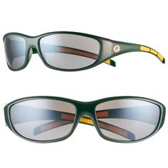 Look on the bright side with these Green Bay Packers sunglasses. UV 400 protection Officially licensed Maximum flex hinges Rubber sport grips Polycarbonate Wipe clean Imported Shop our full assortment of Green Bay Packers items here. When you’re a fan, you’re family! Size: One Size. Color: Multicolor. Gender: male. Age Group: adult. Sporty Polarized Sunglasses For Sports Events, Green Anti-reflective Sporty Sunglasses, Green Sporty Anti-reflective Sunglasses, Sporty Green Anti-reflective Sunglasses, Casual Plastic Sunglasses For Sports, Casual Sports Sunglasses With Plastic Frame, Casual Sports Sunglasses In Plastic, Green Anti-reflective Sports Sunglasses, Green Anti-reflective Sunglasses For Sports