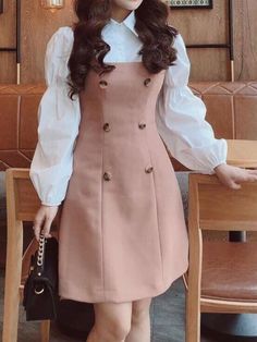 Cute Dress Outfits, Trendy Dress Outfits, Korean Fashion Dress, Trendy Dress, Fashionista Clothes, Easy Trendy Outfits, Korean Dress, Modest Fashion Outfits, Kpop Fashion Outfits