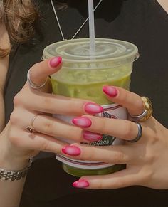 #nails #auranails Trendy Nails 2024, Matcha Nails, Blooming Nails, Uñas Acrilicas, Wine Nails, Hello Nails, Simple Gel Nails, Pretty Gel Nails, Soft Nails