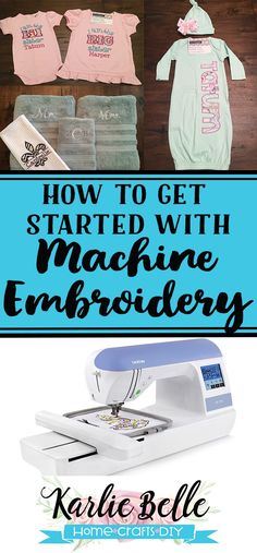 how to get started with machine embroiderers