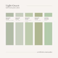 the light green color scheme for children's room paint colors, with white background