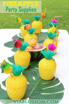 pineapple party ideas are perfect for the kids to enjoy in their own backyard or garden