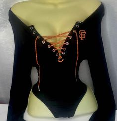 SF Giants on and off the Shoulder Bodysuit - Etsy Fall Stretch Off-shoulder Bodysuit, Stretch Off-shoulder Bodysuit For Fall, Off-shoulder Stretch Bodysuit For Fall, Sf Giants Outfit, Aliyah Core, Off The Shoulder Bodysuit, Extra Clothes, Core Outfits, Throwing Fits