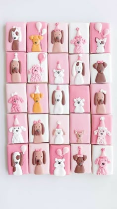 Birthday puppy cookies, puppy cookies decor ideas, puppy cookies ideas, cookies decorating ideas, cookies decor ideas Royal Icing Cookies Animals, Dog Cookies Decorated Royal Icing, Dog Royal Icing Cookies, Roll Out Cookie Recipe, Puppy Cookies, Painted Sugar Cookies, Powdered Food Coloring, Birthday Puppy