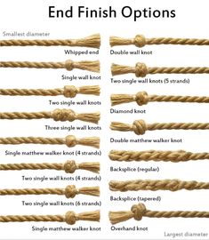 the different types of rope knots