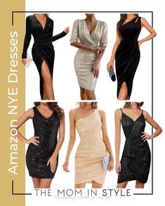 New Year’s Eve Dresses From Amazon :champagne_glass: new year’s eve dress // holiday dress // holiday outfit // velvet dress // affordable fashion // amazon fashion // amazon finds // amazon fashion finds Dresses From Amazon, Christmas Dress Women, Holiday Dress Outfit, New Years Dress