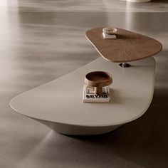 an unusual coffee table in the middle of a room