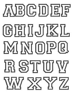 the alphabet is made up of letters and numbers, all in black and white colors