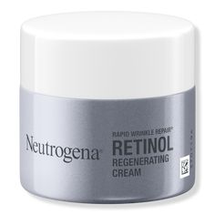 Rapid Wrinkle Repair Regenerating Cream - RAPID WRINKLE REPAIR CREAM ORIGINALBenefitsRetinol cream fades the look of deep wrinkles - even crow's feet and forehead and cheek wrinklesMoisturizer with purified hyaluronic acid which smooths the look of fine lines & plumps skinAnti-wrinkle cream contains Accelerated Retinol SA and Glucose Complex for rapid, effective resultsMoisturizer reduces the look of skin aging 5 times more than a leading prestige anti-wrinkle productRetinol moisturizer from a d Cheek Wrinkles, Neutrogena Rapid Wrinkle Repair, Retinol Face Cream, Retinol Moisturizer, Flaking Skin, Wrinkle Repair, Retinol Cream, Moisturizing Face Cream, Face Wrinkles