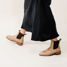 Rugged yet elegant, we designed these most-loved chelsea boots to be extra versatile in style and comfortable enough to wear for years to come. Now with an enhanced fit, Carmen 2.0 is ready to take on whatever life throws your way. | Women's Carmen Chelsea Boots 2.0 Almond Size 5 Mule Sneakers, Western Ankle Boots, Old Shoes, Round Toe Heels, Sneaker Heels, Chelsea Boot, Leather Care, Tall Boots, Boot Shop