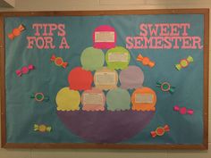 a bulletin board that says tips for a sweet selveser on the front and back