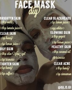 Obličejové Masky, Face Mask Diy, Trening Fitness, Clear Skin Tips, Glow Skin, Mask Diy, روتين العناية بالبشرة, Diy Skin Care, Diy Skin