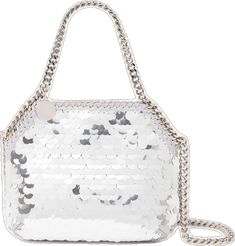 Bag Silver, Five Points, Bago, Stella Mccartney, Chain Link, Diamond Cuts, Fashion Branding, Silver Tone, Chain