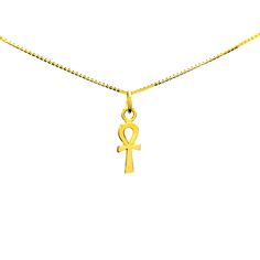 18k Solid Gold Ankh Pendant, Egyptian Key of Life, Ankh Charm, Gold Ankh Jewelry. The Egyptian ankh necklace carries a powerful message, literally meaning "the breath of life". This Egyptian revival pendant is considered a key to life, as it offers you a powerful union. Bringing together feminine and masculine aspects that are contained in their form. Creating a never-ending circuit of energy, that helps ensure a boost in energy on a day to day basis. * Material: Our Ankh pendant is handcrafted Gold Ankh Necklace For Ceremonial Occasions, Traditional Hallmarked Ankh Necklace, Yellow Gold Ankh Necklace Hallmarked, Spiritual Ankh Necklace In Yellow Gold, Hallmarked Yellow Gold Ankh Necklace, Ankh Jewelry, Ankh Pendant, Key Of Life, Breath Of Life