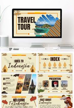 Powerpoint Presentation On Tourism Indonesia Yellow PowerPoint | PPTX Template Free Download - Pikbest | Power points, Presentasi, Desain powerpoint Travel Ppt Template, Ppt Design Ideas, Presentation Design Powerpoint, Aesthetic Ppt, Travel Powerpoint, Travel Presentation, Free Ppt Template, Powerpoint Slide Designs