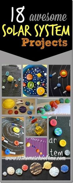 Whether you are diving into an astronomy unit in your homeschool / classroom or your child just has a natural curiosity about space, here are 18 Solar System Projects your kids will love!  Read more » Solar System Project, Solar System Projects For Kids, Solar System Projects, Space Activities, Science Activity, Earth And Space Science, Science Projects For Kids, Space Projects, Homeschool Classroom