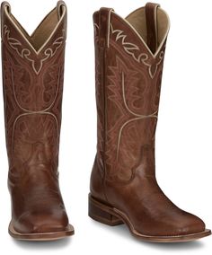 "Meet Stella, our 13"" Classic Western Boot. It's got a timeless design and a nice stitch pattern that adds a touch of elegance. Perfect for those who want a bit of both rugged and feminine in their Western style. Step into tradition with this comfortable Women's Work Boots, Justin Boots Womens, Womens Work Boots, Western Cowgirls, Justin Boots, Stylish Boots, Western Boot, Best Western, Western Style