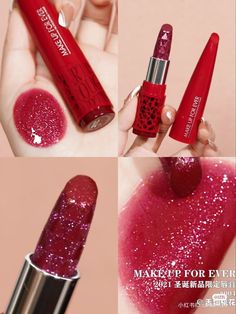 Glitter Lipstick, Kawaii Makeup, Pink Berry, Lip Makeup Tutorial, Pinterest Makeup, Fancy Makeup, Makeup Obsession