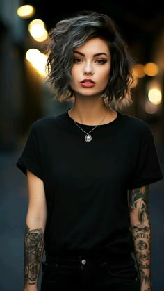 Emo Hairstyles, Edgy Short Haircuts, Fresh Starts, Edgy Haircuts, Hairstyles For Girls, Emo Hair, Trendy Short Hair, Edgy Hair