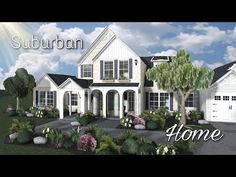 the suburban home is shown in this rendering