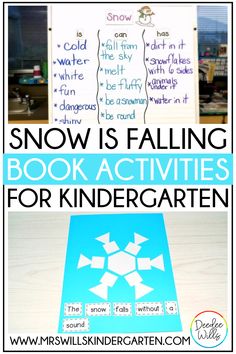 the snow is falling book activities for kids to do with their winter writing and crafts