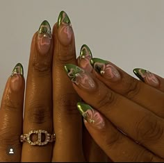 Hippie Nails, Dope Nails, Short Acrylic Nails, Best Acrylic Nails, Long Acrylic Nails, Flower Nails