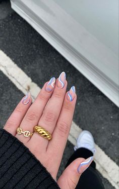 Aesthetic Nails, Nail Idea, Fun Nails, Nail Inspo, Engagement Rings, Nails