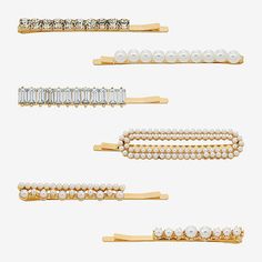 Pearl Type: Simulated Pearls# Pieces In Set: 6Metal Color: Gold ToneMeasurements: 2.76 Length/InchesCare: Wipe CleanHair Good Type: Bobby PinCountry of Origin: Imported Bobby Pin, Pearl Types, Bobby Pins, Hair Accessories, Bar, Yellow, Hair, Gold, Pins