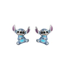 Official Disney Merchandise inspired by the adorable Stitch from Lilo and Stitch Exquisitely crafted from sterling silver, these stud earrings are the perfect addition to any outfit! Perfect for any Disney fan in your life! Size: one size.  Color: Blue.  Gender: female.  Age Group: adult. Playful Blue Nickel-free Jewelry, Themed Blue Earrings For Gifts, Themed Blue Earrings For Gift, Blue Themed Earrings For Gift, Stitch From Lilo And Stitch, Disney Women, Disney Earrings, Stitch Jewelry, Jewelry Boards