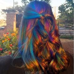 Oil Slick Hair Color, Hair Color For Blondes, Ashy Blonde Balayage, Awesome Hair, Scene Hair, Cool Hair