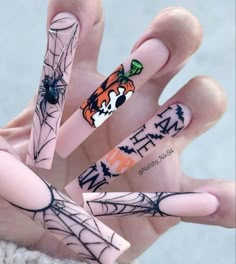 Nail Tech Tattoo Ideas, Nail Tech Tattoo, Tech Tattoo Ideas, Acrylic Stiletto Nails, Before Christmas Nails, Tech Tattoo, Nightmare Before Christmas Nails, Halloween Acrylic Nails, The Pumpkin King