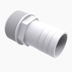 an image of a white plastic pipe on a white background with clippings to the side