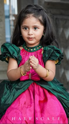 Zara Zyanna, Kids Designer Outfits, Traditional Baby Dresses, Kids Party Wear Dresses, Pattu Pavadai, Girls Dresses Diy, Kids Dress Collection, Kids Party Wear