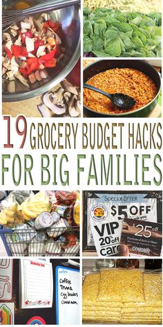 the top ten grocery budget hacks for big families that are easy to make and delicious